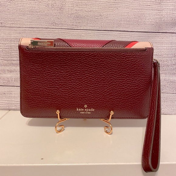 Kate Spade Kourtney chevron clutch​